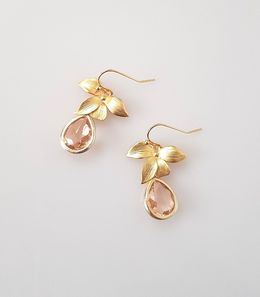 kolczyki pozłacane Kolczyki pozłacane Peach Blossom