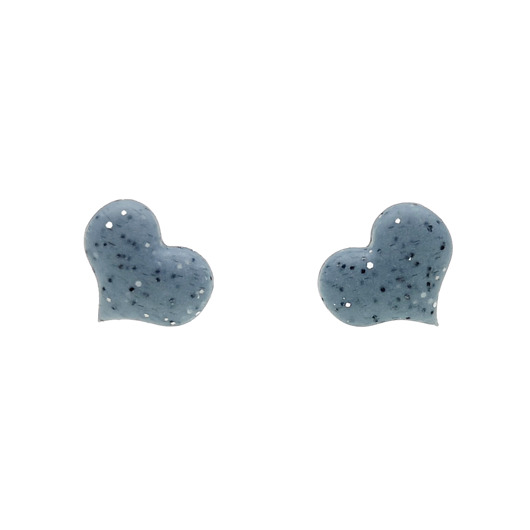 kolczyki z masy plastycznej Kolczyki Granite heart