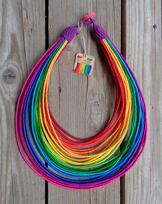 naszyjniki - inne Masajka "Rainbow Ombre"