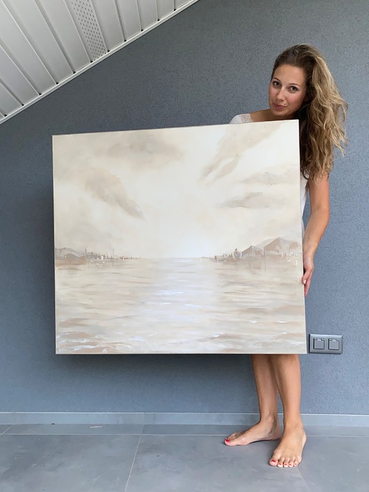 obrazy Truffles and wine / by Magda Kubiak 90x100 cm