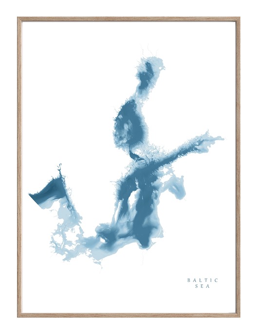 plakaty MORZE BAŁTYCKIE  plakat mapa