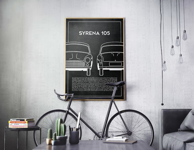 plakaty Plakat Polska Motoryzacja - Syrena 105
