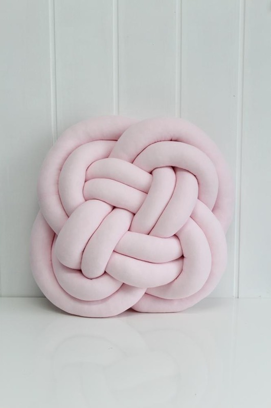FLOWER KNOT PILLOW=rozeta=sugar rose=słodki róż laluu