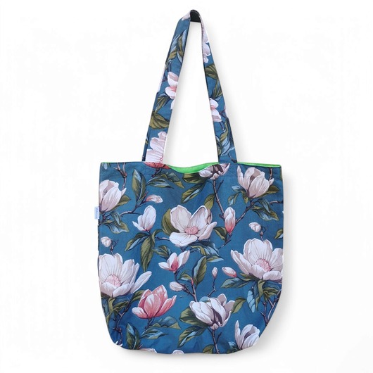 torby na zakupy Torba na zakupy shopperka eko siatka torba na ramię shopper kwiaty magnolie