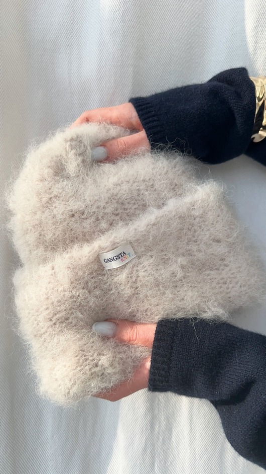 czapki damskie Puszysta czapka winter muse z alpaki i wełny merino