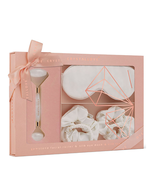 akcesoria dla niej CRYSTALLOVE Clear quartz home SPA set