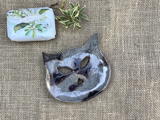 mydelniczki Mydelniczka ceramiczna "Kot"