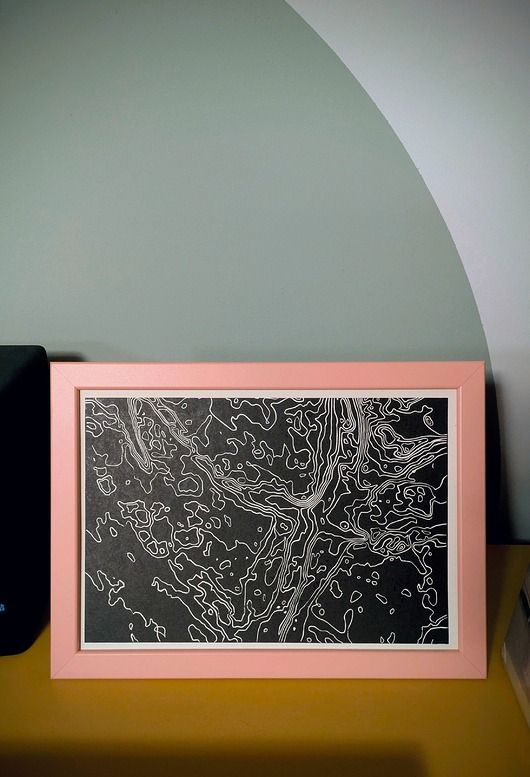 grafiki i ilustracje Ręcznie drukowany linoryt "Anatomia Poznania" 21x30cm