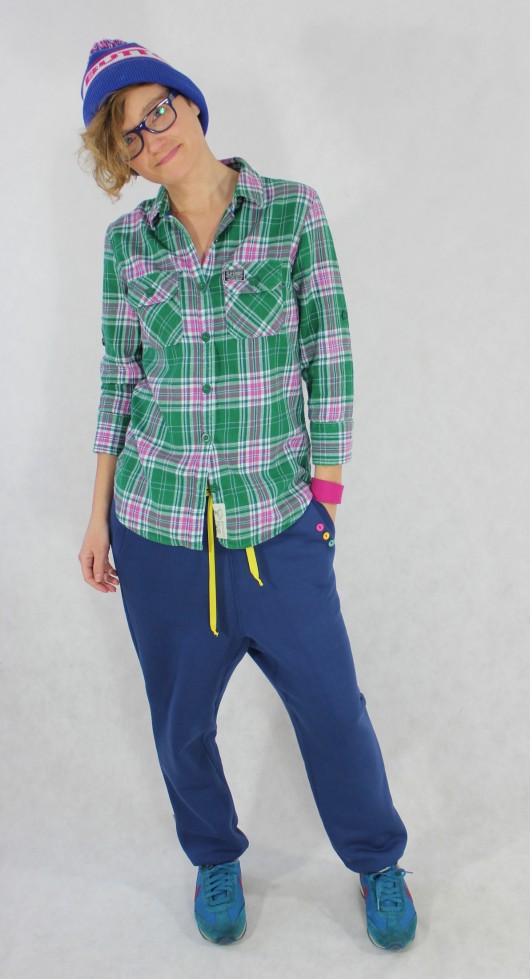 Lowrider Navy Pants Miss Button