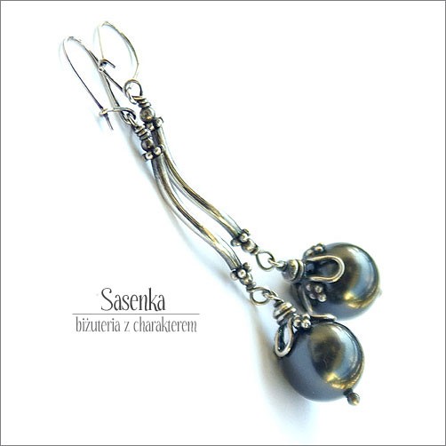 CRYSTAL PEARLS - CZARNE II sasenka