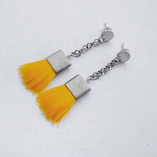 kolczyki z piórami PIÓRKO kolczyki