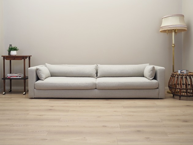 sofy i szezlongi Sofa szara, skandynawski design, lata 00