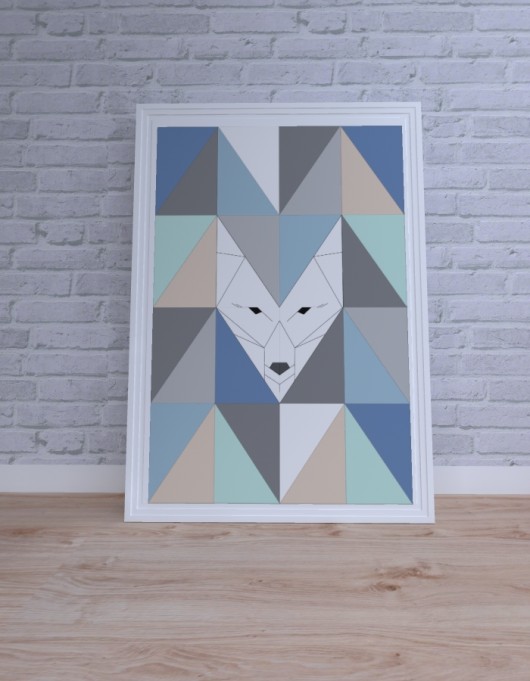Plakat Fox shape Interior Design Olga Robak