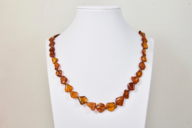 korale Naszyjnik Korale Bursztyn Kamień naturalny
