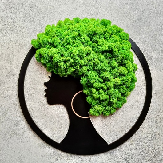 Ozdoby na ścianę Kobieta z afro