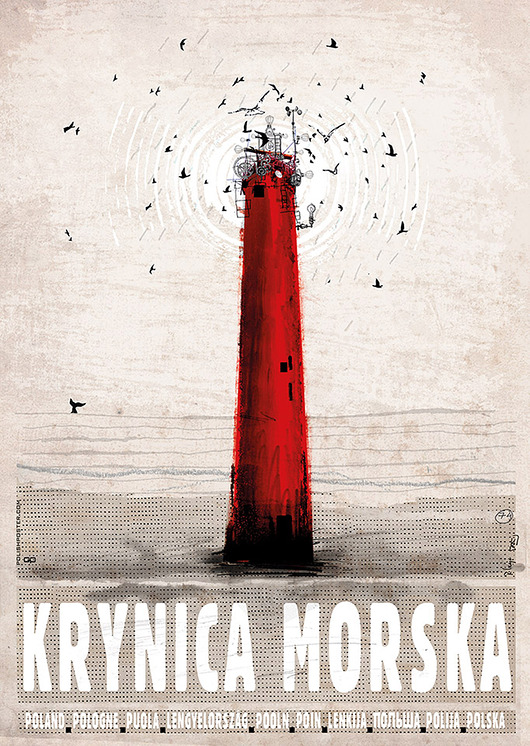 plakaty Plakat Krynica Morska  (R. Kaja) 98x68 cm