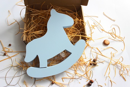 Konik na biegunach Little Wood Bunny