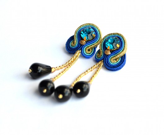 Sutasz Soutache Kolczyki 0063 Ondes or.  Voitak Sutasz