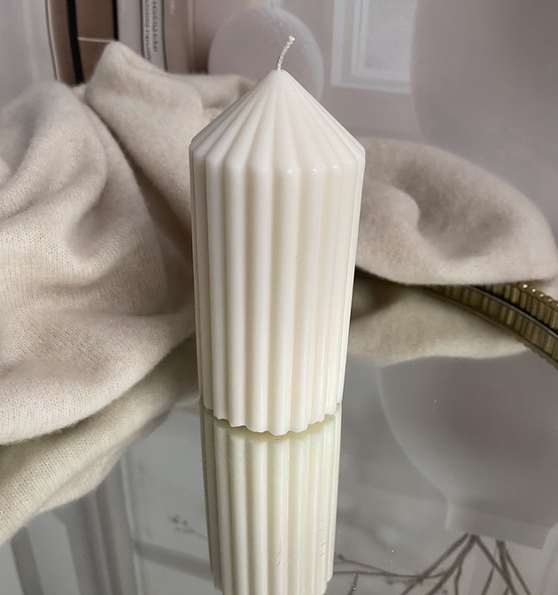 świeczniki i świece Świeca ekologiczna sojowa dekoracyjna walec "Rustic" 150x70mm