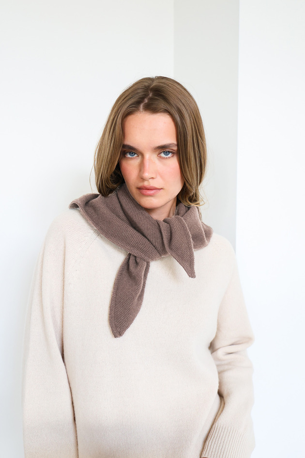 szale damskie Chusta Rowan taupe