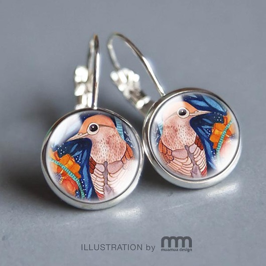 AUTUMN BIRDS kolczyki muamua design