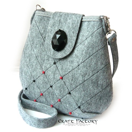 Perpendiculars Chequered - torebka na ramię Craft Factory