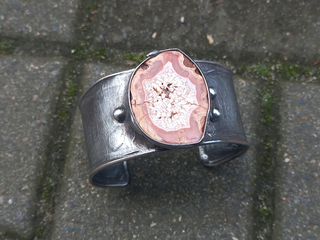 bransoletki wire wrapping Wulkan  - bransoletka regulowana