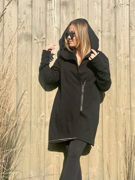 bluza z kapturem damska Bluza N-Off Black UNISEX