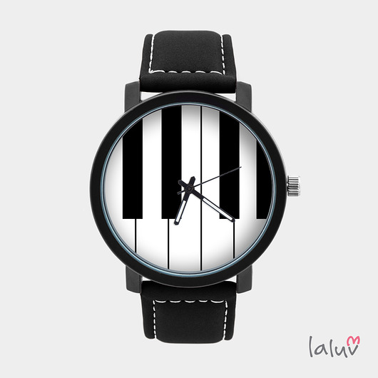 Zegarek męski z grafiką PIANO laluv