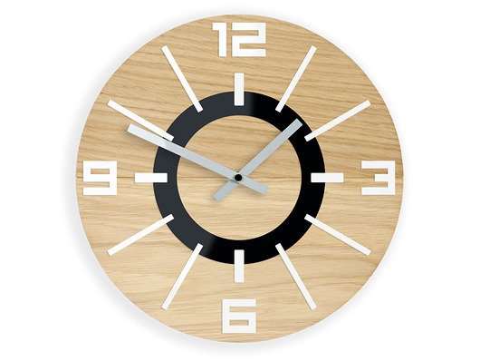 Zegar ścienny Dąb Alladyn  33,5cm ModernClock