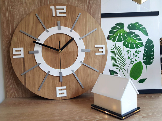Zegar ścienny Dąb Alladyn 33,5cm ModernClock