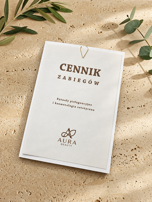 akcesoria różne LINEA  Cennik zabiegów A5  komplet 10 szt.
