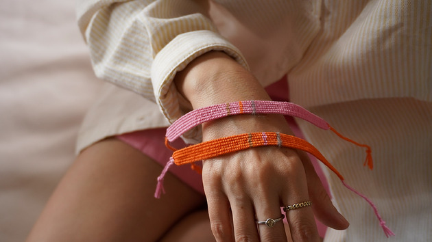 bransoletki na sznurku Zestaw - Bransoletki tkane na krośnie