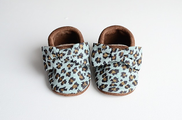 Mokasyny(Blue Leopard) Marta Made It 