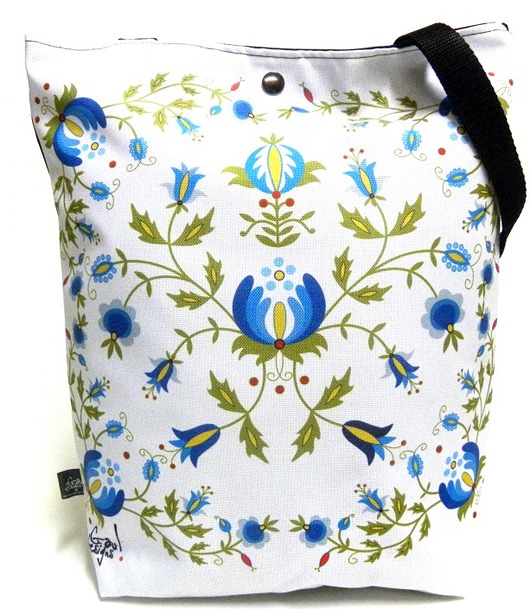 Duża torba z motywem kaszubskim Gaul Designs