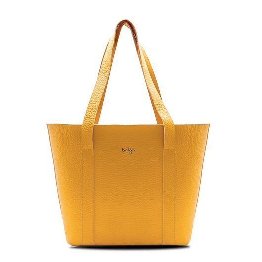 torby na ramię Torba skórzana Margot 2 musztardowa marki Bolsa