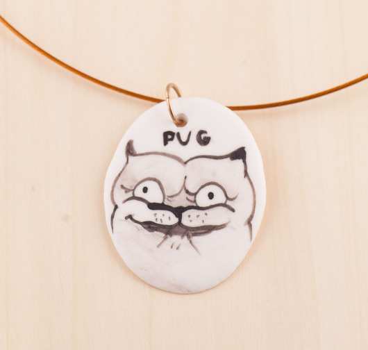mops wisior Head Made art