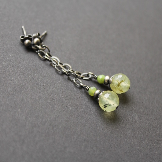 kolczyki z kamieniami Kolczyki czarodziejki