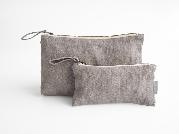 kosmetyczki Lniana kosmetyczka TRUE GRAY