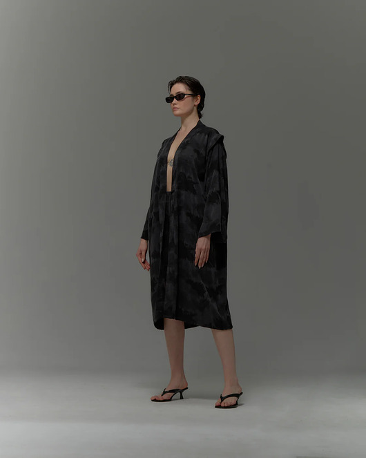 kurtki damskie Kimono Kioto japan black premium