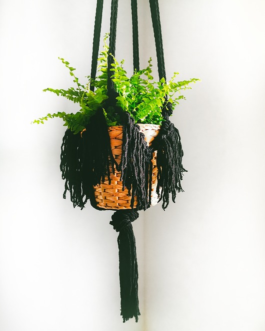 Kwietnik makrama Industrial Hygge Macrame