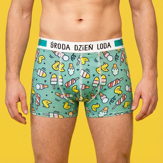 moda - inne Środa Dzień Loda - bawełniane bokserki