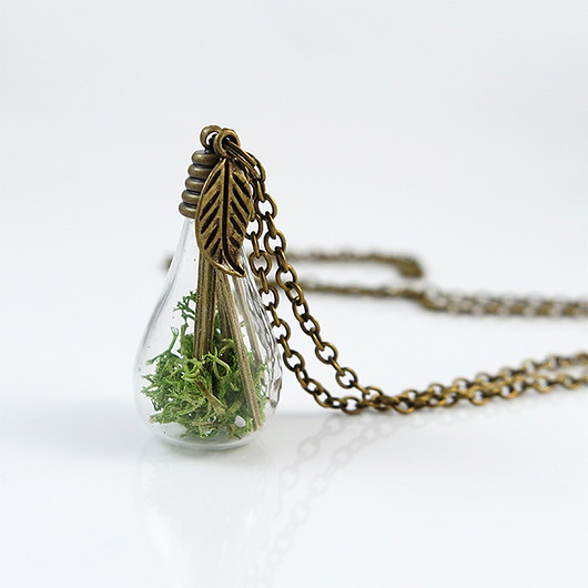 wisiory Bambusowy las - naszyjnik