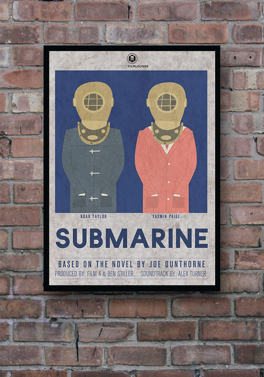Submarine - plakat A4 minimalmill