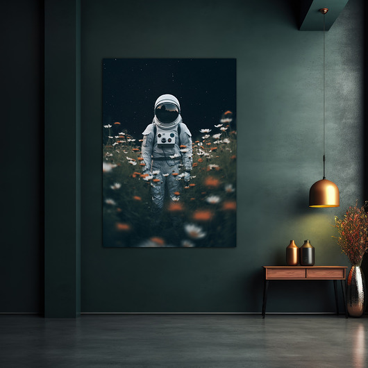 plakaty Kosmiczny spokój - Plakat - Druk - Astronauta, Abstrakcja, Surrealizm, Loft #4
