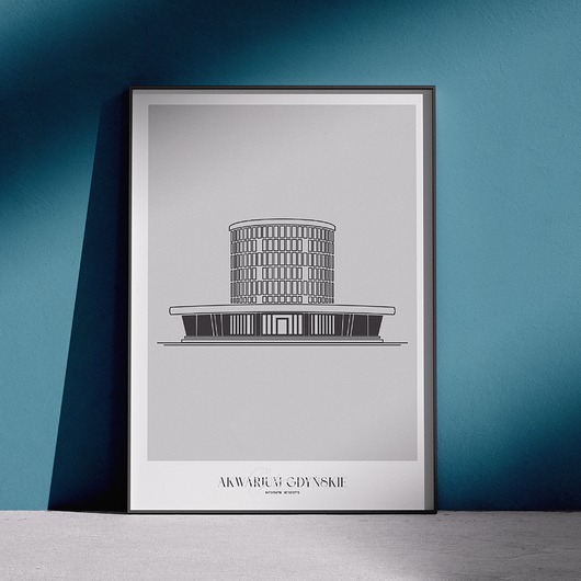 plakaty Plakat Architektura - Gdynia - Akwarium Gdyńskie