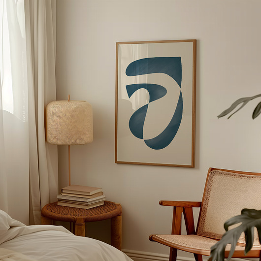 plakaty Plakat Blue abstract no.3