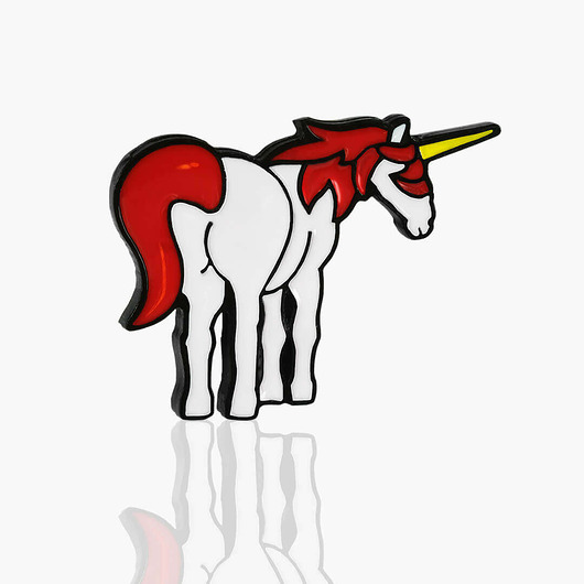 przypinki Pins "Jednorożec z dupą"