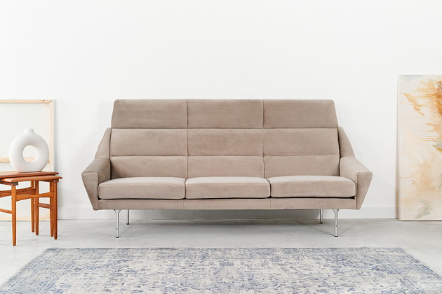 sofy i szezlongi Sofa MANDAL beżowa, skandynawski design