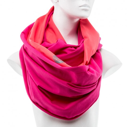 Tuba Komin Szal 2w1 FUKSJA KORAL CADOaccessories